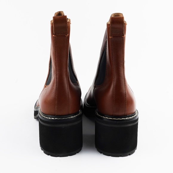 New MADEWELL Size 9.5 The Carina Platform Chelsea Boot in Dried Maple - Picture 6 of 7